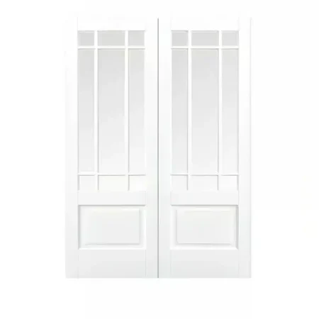 LPD White 9L Downham Glazed Pair Door