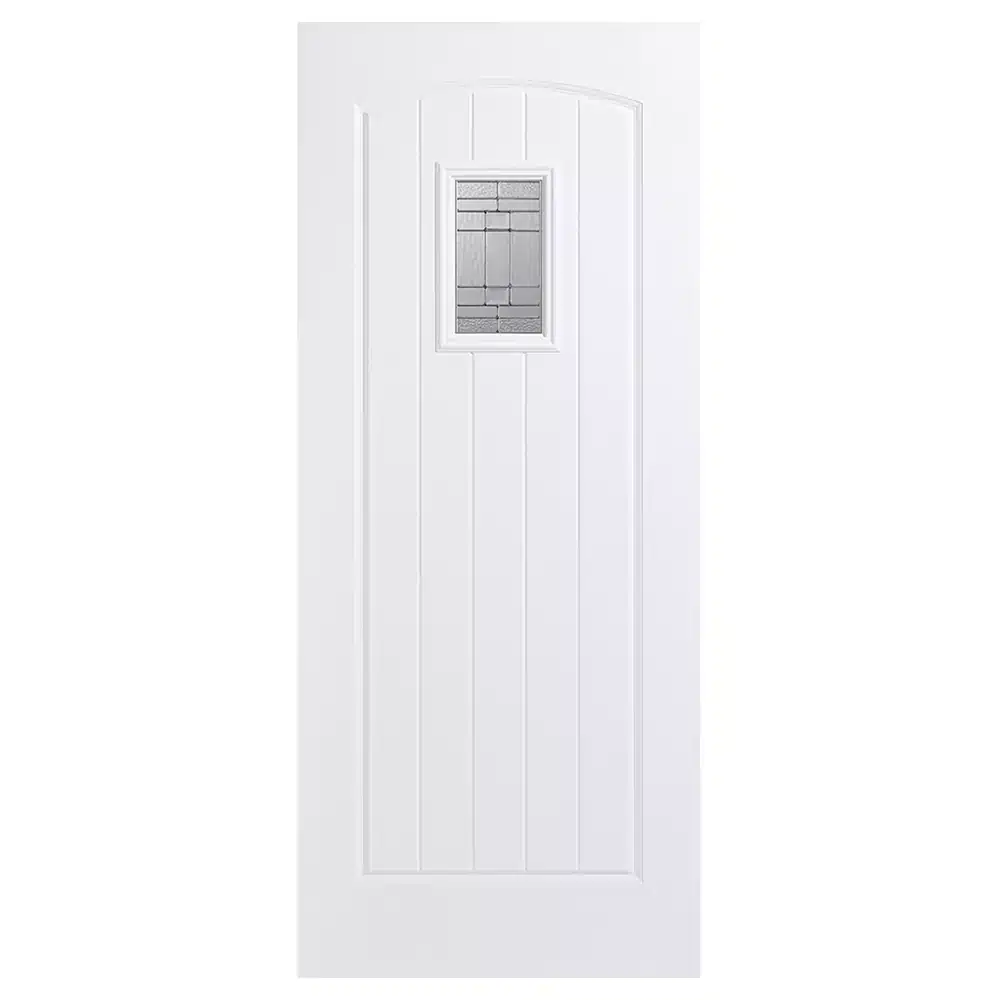 LPD External GRP White Cottage Door Glazed 1L