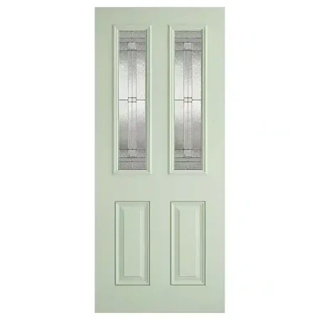LPD Pre-Finished Grp Malton External Door Glazed - Green