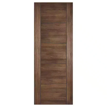 LPD Walnut Laminated Vancouver Internal Door - Pre-Finished
