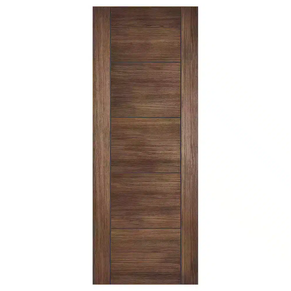 LPD Walnut Laminated Vancouver Internal Door - Pre-Finished