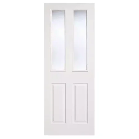 LPD White Moulded Glazed 2P-2L Internal Door