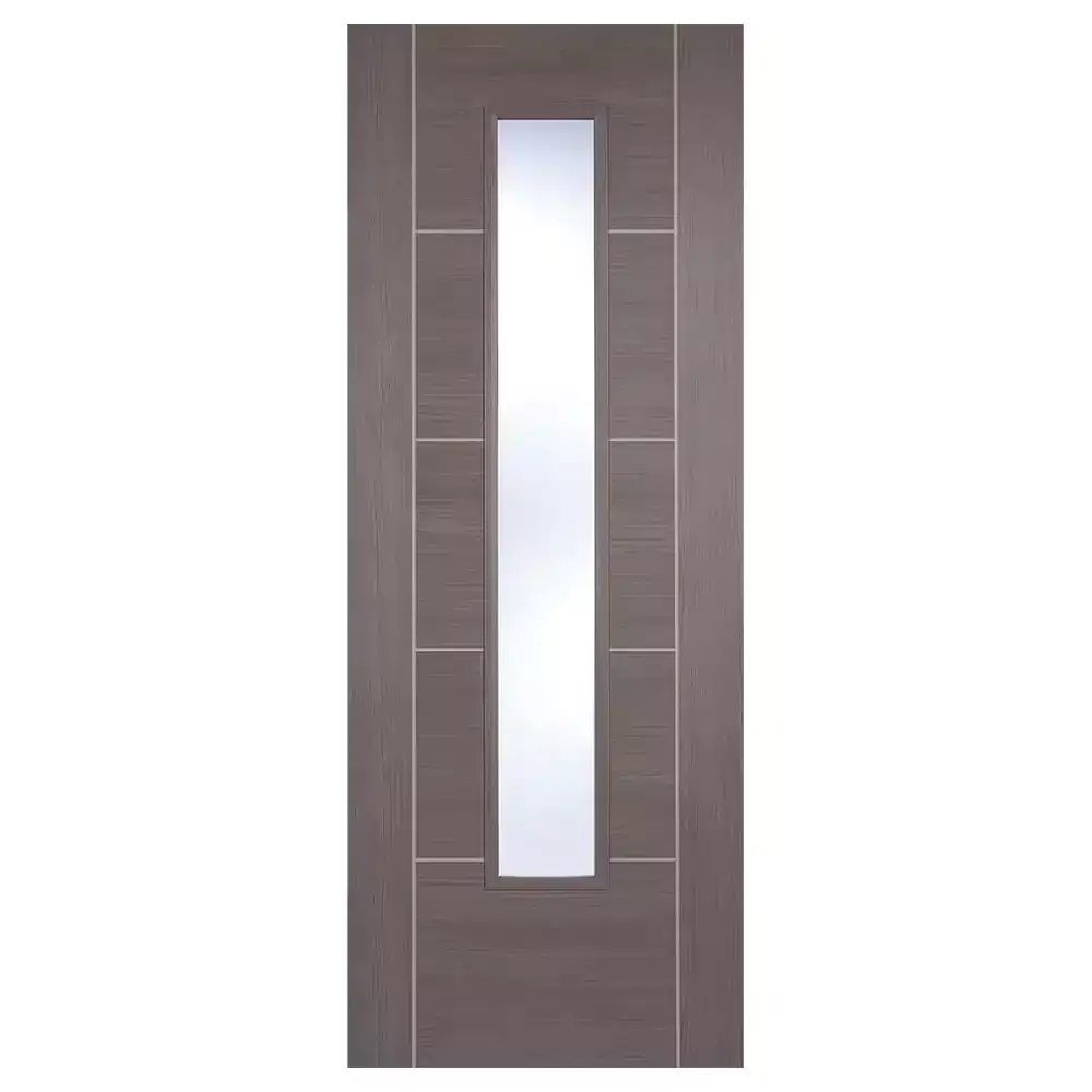 LPD Internal Vancouver Glazed Door Laminate Medium Grey