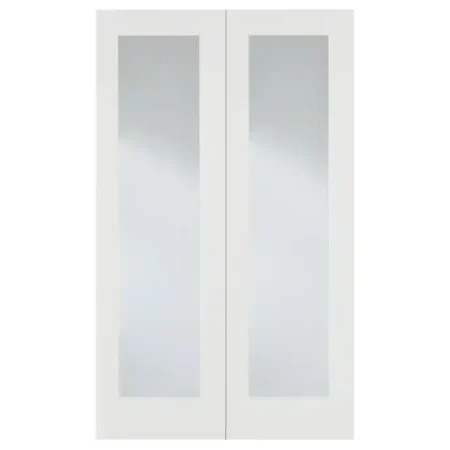 LPD Internal White Pattern 20 Glazed Pair Door