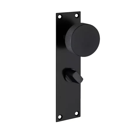 LPD Ironmongery Zermatt Matt Black Handle Hardware Privacy Pack