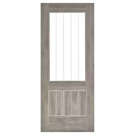 LPD Laminated Mexicano Internal Glazed Door Light Grey