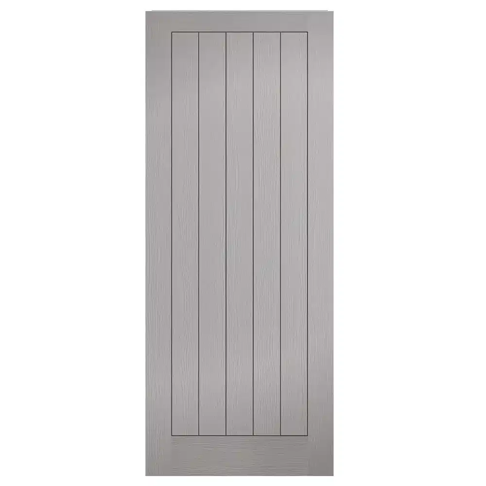 LPD Grey Hollow Core Moulded Textured Vertical 5P Internal Door