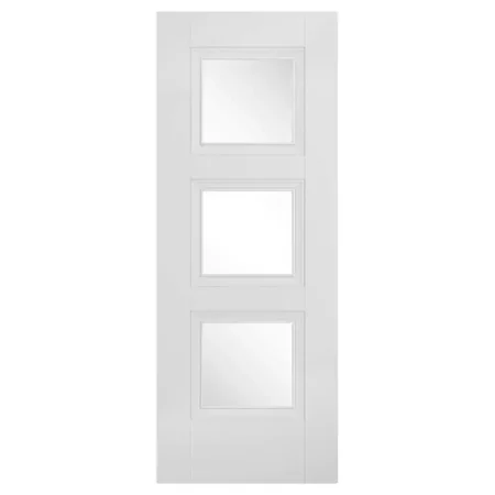 LPD Solid Internal White Door Glazed 3L Amsterdam