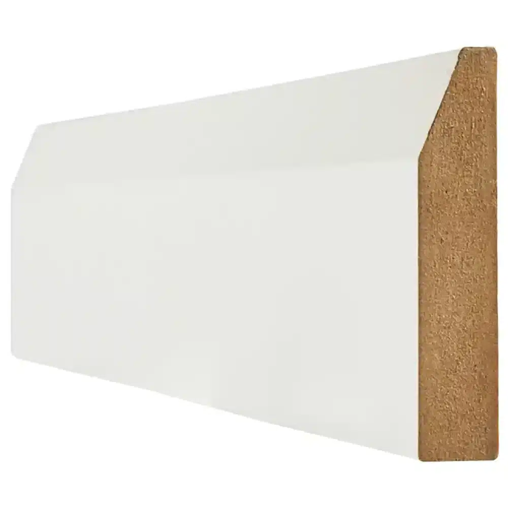 LPD White Primed Door Skirting Chamfered