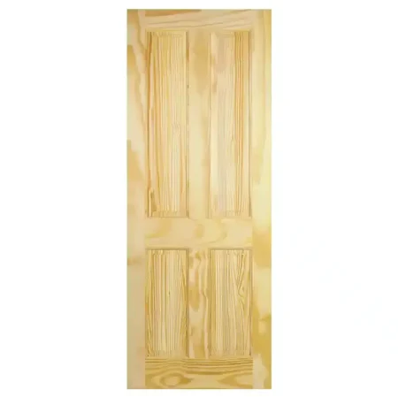 LPD Wooden Internal Door 4 Panel Pine Clear