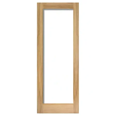 LPD Oak Pattern 10 Glazed 1L Clear Internal Door