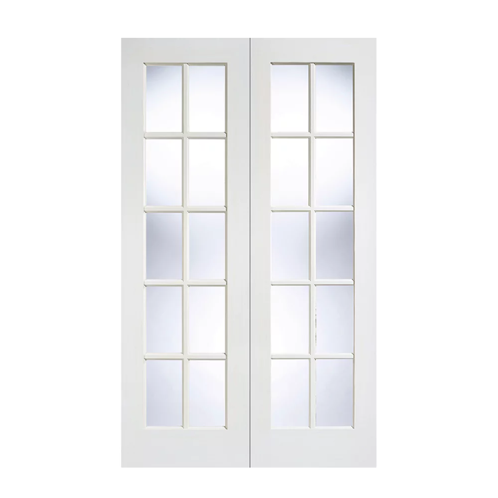 LPD Internal Door Glazed White GTPSA Pair Primed