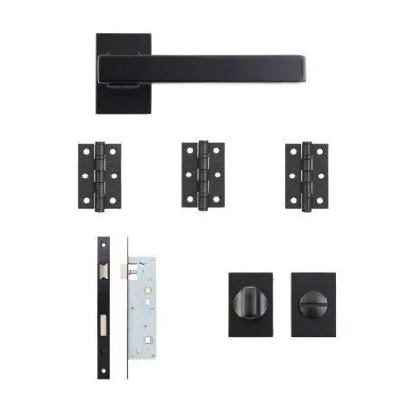 Deanta Argo Urban Bathroom Kit Matt Black Finish