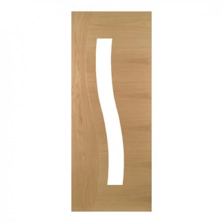 Deanta Cadiz Glazed Oak Door Pre-finished