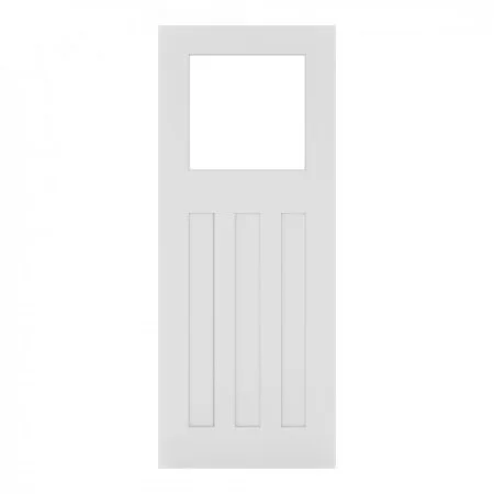 Deanta Internal Cambridge Glazed Door White Primed
