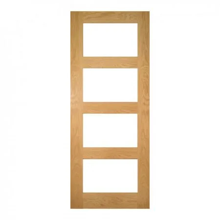 Deanta Coventry Unfinished Glass Door Oak