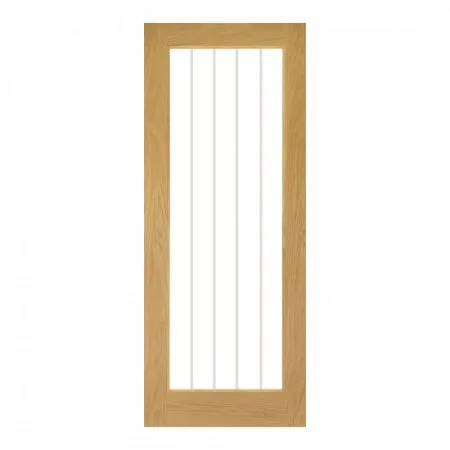 Deanta Internal Ely Glazed 1 Lite Full Door Pre-finished Oak