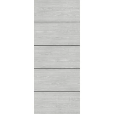 Deanta Flush Fire Door Light Grey Ash Horizontal Inlay