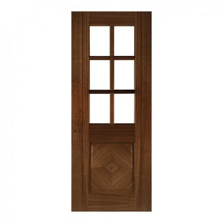 Deanta Kensington Internal Walnut Door Bevelled Glaze