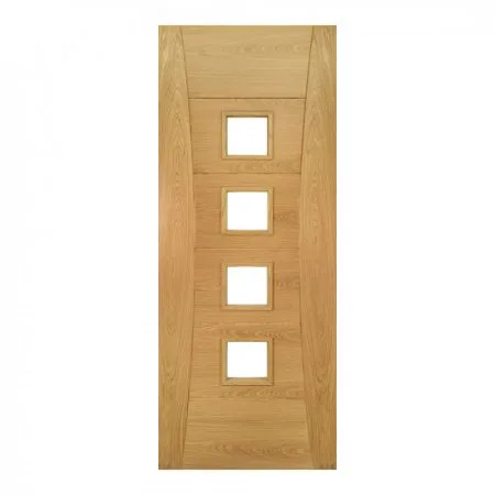 Deanta Pamplona Glazed Oak Door Pre-finished