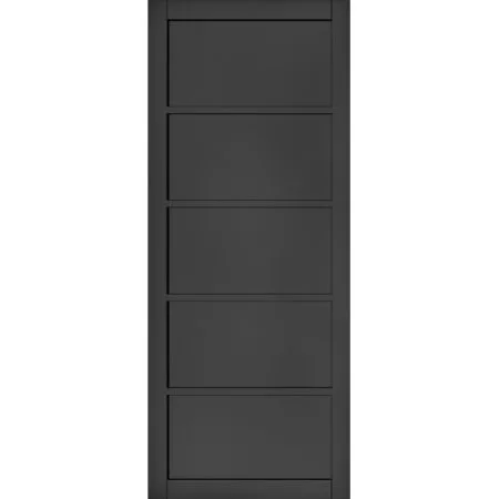 Deanta Shoreditch Black Internal Door Pre-finished