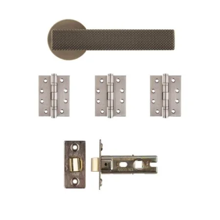 Deanta Olympia Door Latch Kit Matt Antique Brass