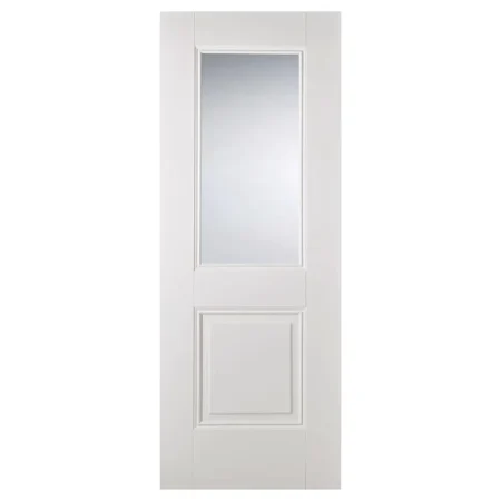 LPD Arnhem Solid Glazed Door 1L Primed Plus White
