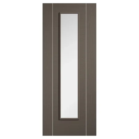 LPD Alcaraz Glazed Internal Door Long Light Chocolate Grey
