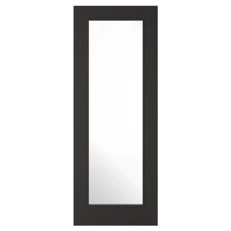 LPD Diez 1L Glazed Door Pre-finished Charcoal Black