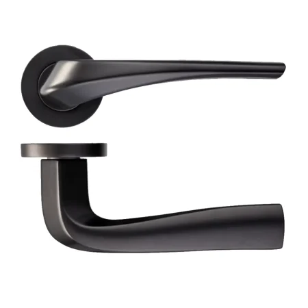 LPD Draco Privacy Door Handle Matt Black Pack