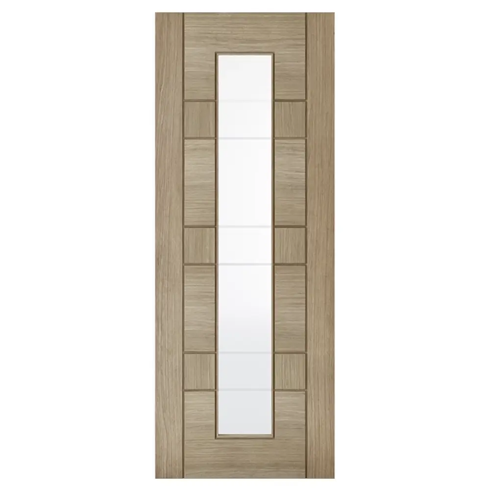 LPD Edmonton 1L Glazed Door Pre-finished Light Grey