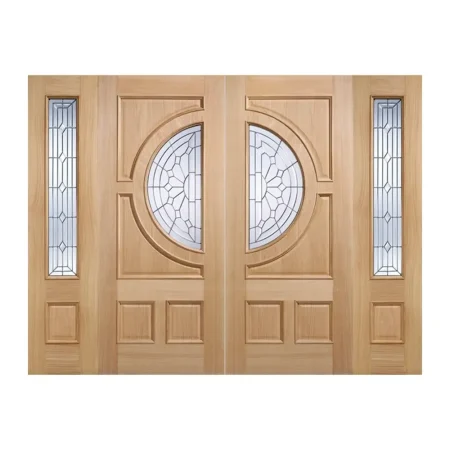 LPD Empress Sidelight External Door Unfinished Oak - Glazed 1L