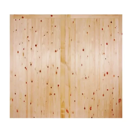 LPD FL&B Garage External Door Pair Unfinished - Redwood