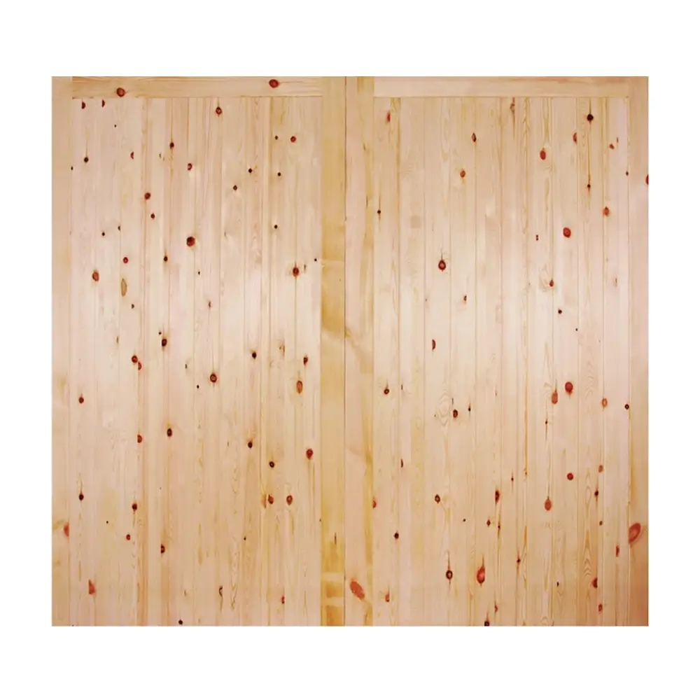 LPD FL&B Garage External Door Pair Unfinished - Redwood