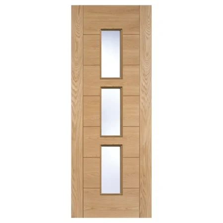 LPD Hampshire 3L Glazed Door Semi Solid Pre-Finished Oak