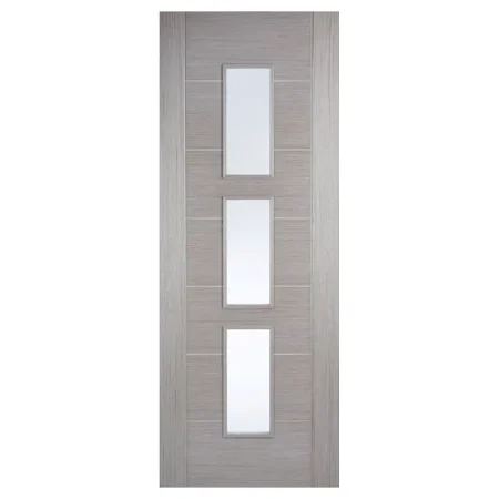 LPD Hampshire Glazed Door 27 Pre-Finished Light Grey