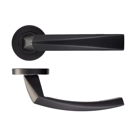 LPD Hercules Privacy Door Handle Matt Black Hardware Pack