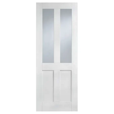 LPD London Internal Door White Primed 2L Glazed