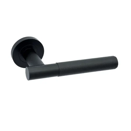 LPD Lugano Door Handle Matt Black Pack