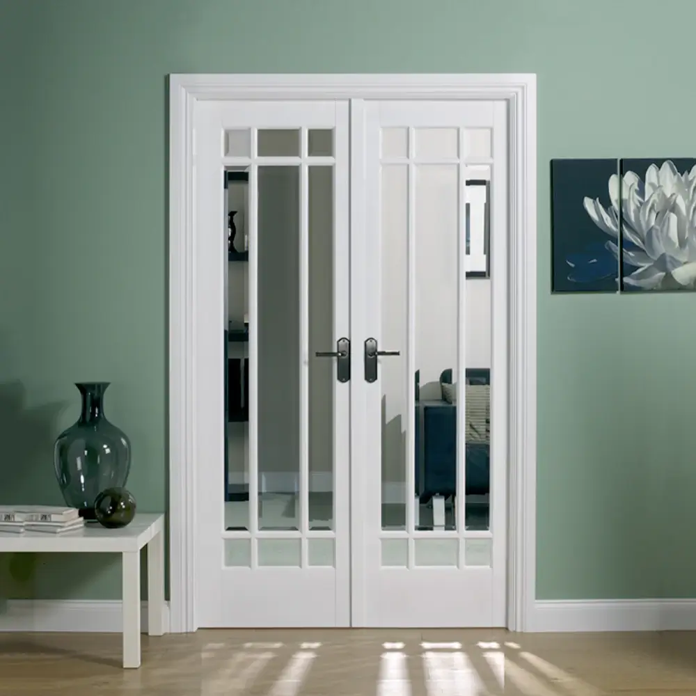 LPD Manhattan W4 Room Divider Primed White Internal Door - Image 2