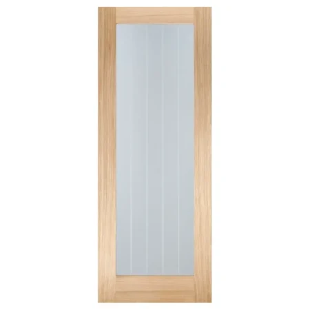 LPD Mexicano Pattern 10 Door Clear Glazed Oak - Unfinished