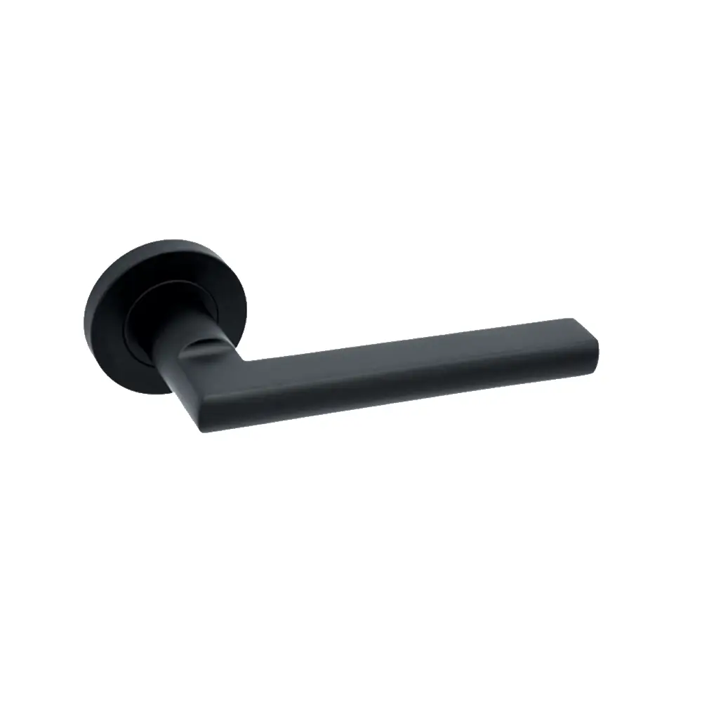 LPD Milan Door Handle Matt Black Pack