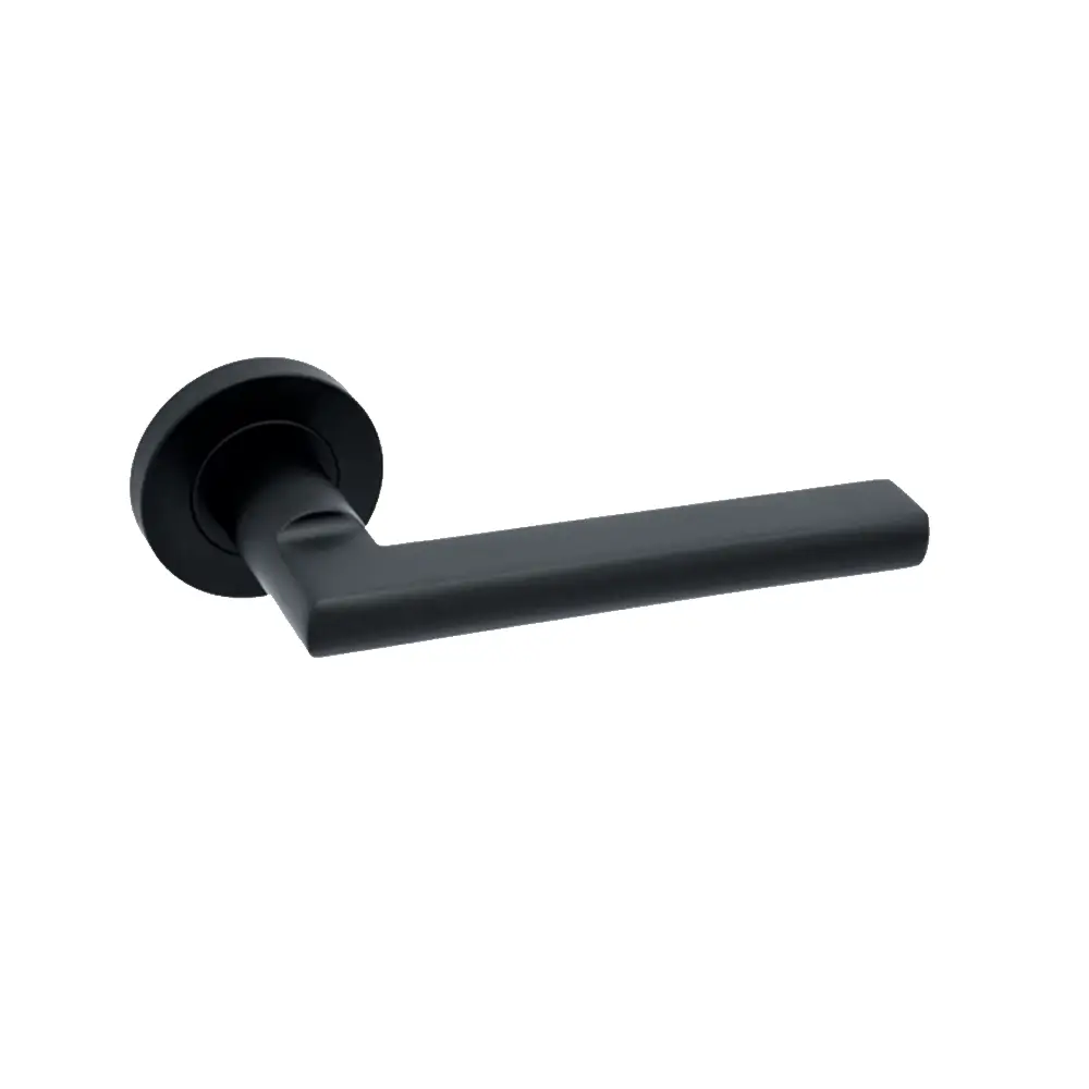 LPD Milan Privacy Door Handle Matt Black Pack