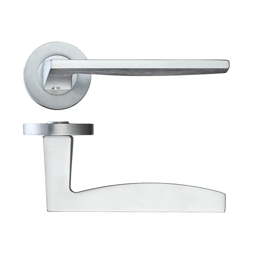 LPD Privacy Crux Satin Chrome Interior Door Handle Pack