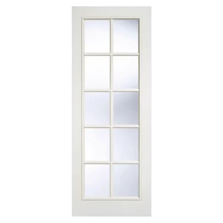 LPD SA Glazed Door 10L White Moulded Primed