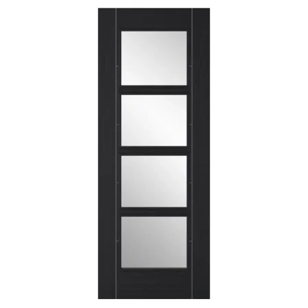 LPD Vancouver Glazed Door Charcoal Black Pre-Finished