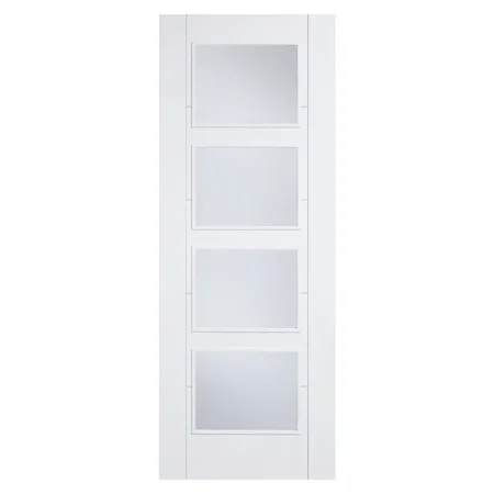 LPD Vancouver Glazed Fire Door 4L White Primed