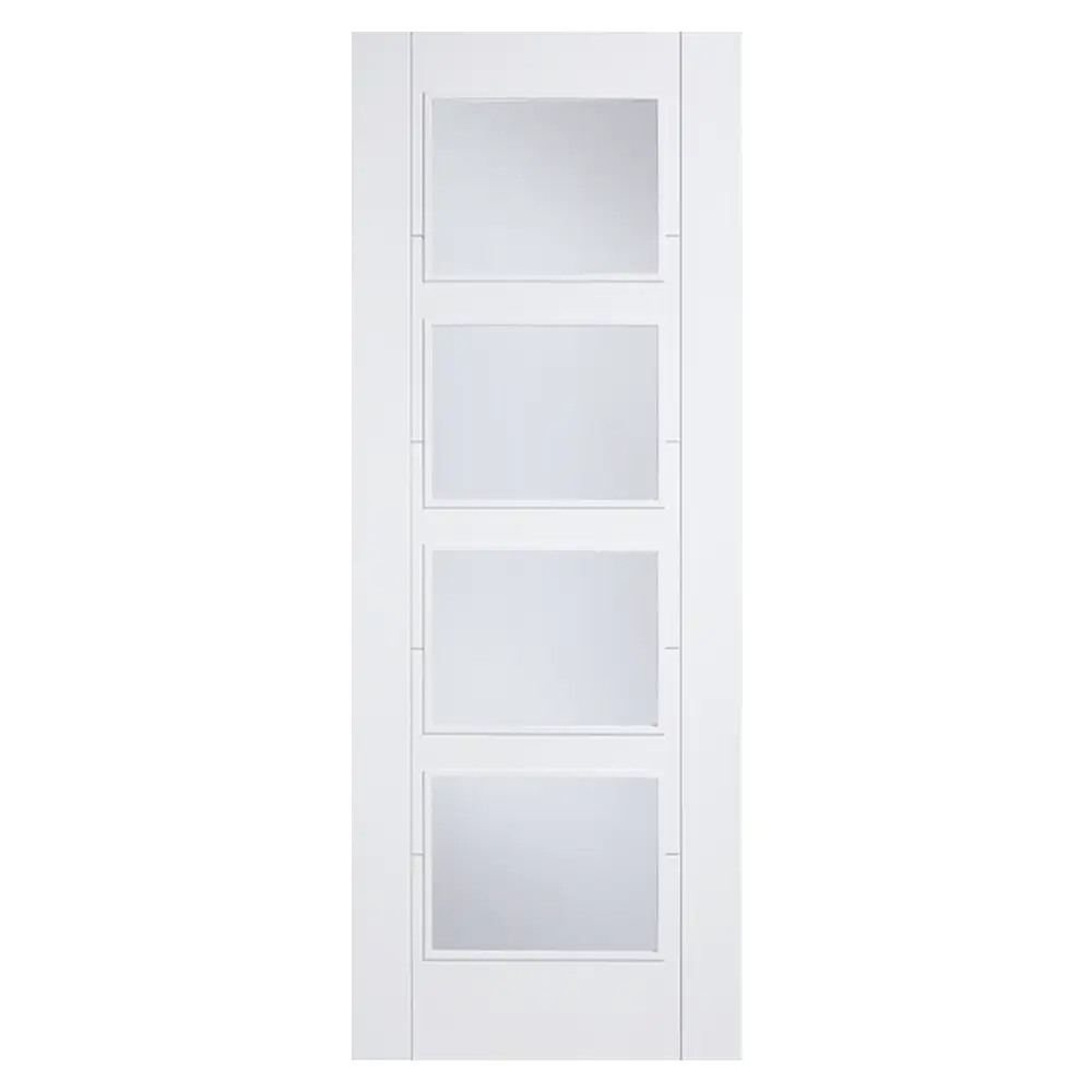 LPD Vancouver Glazed Fire Door 4L White Primed
