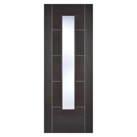 LPD Vancouver Glazed Laminated Door Dark Grey