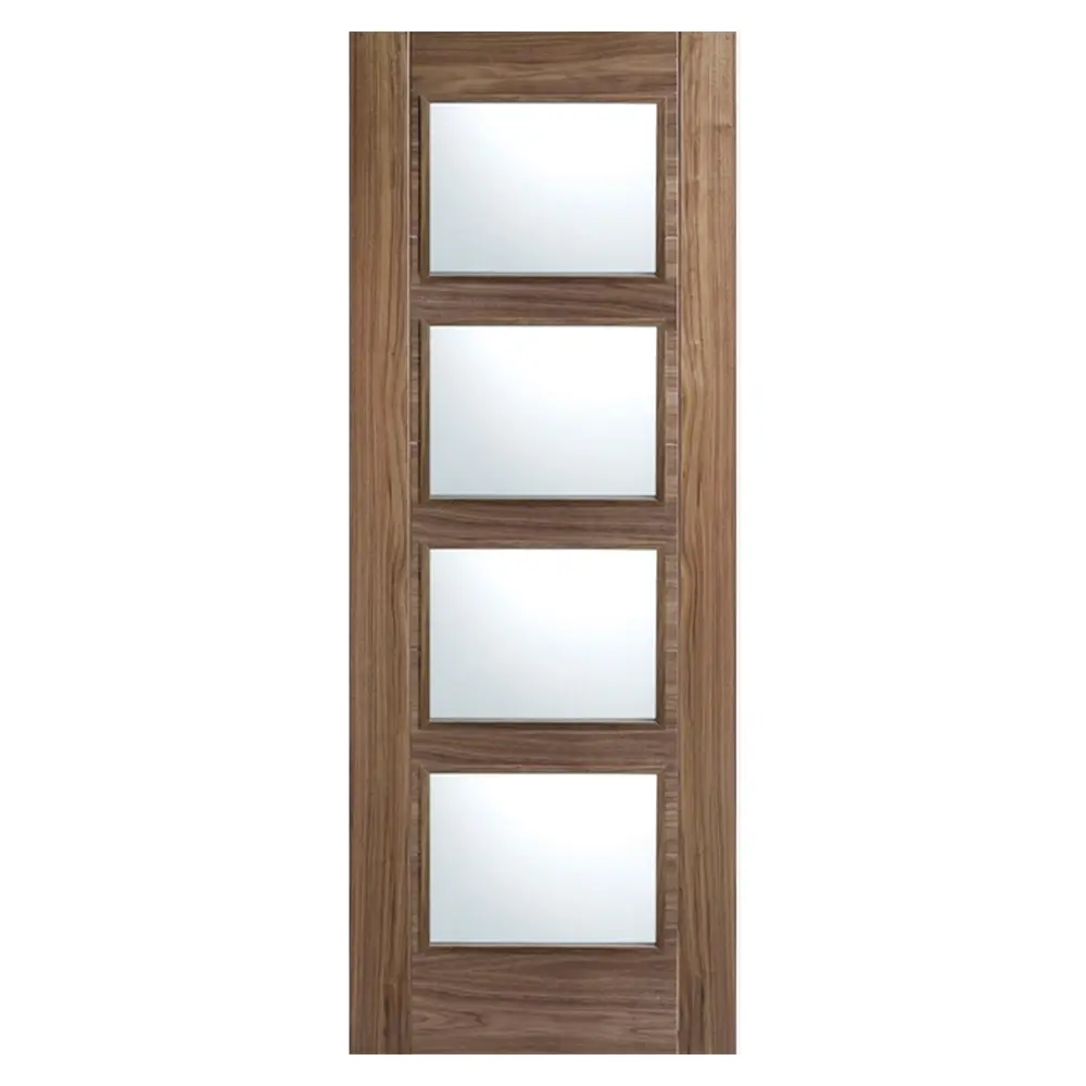 LPD Vancouver Glazed Walnut Door 4L Prefinished